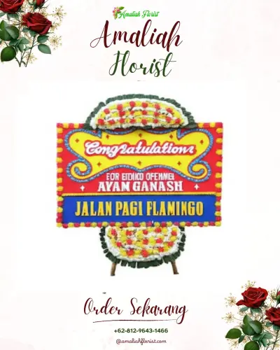 Bunga Papan Congratulation di Ujung Menteng